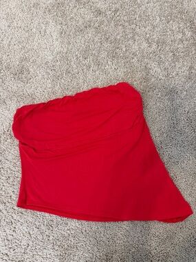 SEE YOU MONDAY Red Strapless Tube Top, XL